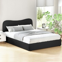 Artiss DARA Queen Size Bed Frame - Black Boucle