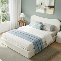 Artiss DARA Double Bed Frame Gas Lift Storage - White
