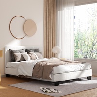 Artiss Double Bed Frame NEO Boucle Upholstered
