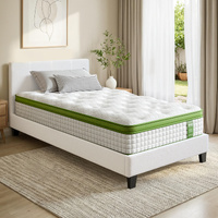 Artiss Single Bed Frame Hybrid Mattress 30cm Boucle Pocket Coil