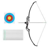 Everfit 55lbs Recurve Takedown Bow Arrow Set Archery Beginner Green