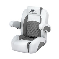 Seamanship Reclining Captain Boat Seat 90-155° 19cm Cushion Grey