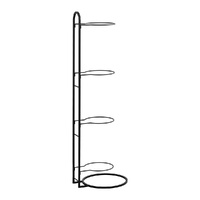 Everfit Ball Storage Rack 4 Tier Sports Equipment Organiser Black