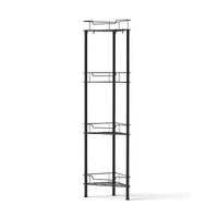 Artiss 4 Tier Floor Standing Corner Shower Caddy - Black