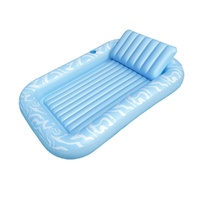 Bestway Inflatable Pool Lounger with Sunshade, Cup Holder 2.03m x 1.37m