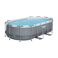 Bestway 427x250x100cm Steel Frame Above Ground Pool with Filter Pump & Ladder 7250L
