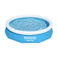 Bestway 305x66cm Round Inflatable Above Ground Pool with Filter Pump 3200L