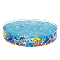 Bestway Kids Round Rigid Pool 244x46cm Undersea 2074L