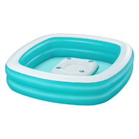 Bestway Kids Inflatable Family Pool with Cup Holder 218x218x48cm