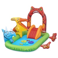 Bestway Kids Inflatable Splash Pool 242x140cm with Slide & Toys
