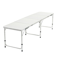 Weisshorn 240cm Folding Camping Table Portable Picnic BBQ