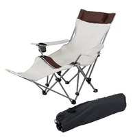 Weisshorn Reclining Camping Chair Adjustable Folding Portable Lightweight