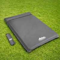 Weisshorn Self Inflating Mattress 10CM Double Grey Camping Sleeping