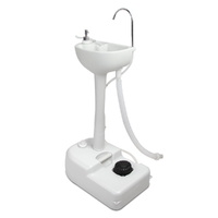Weisshorn Camping Basin Hand Wash Sink 19L Portable Stand
