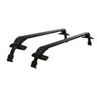 Giantz Roof Racks 90cm Aluminium Cross Bars Lockable Black