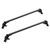 Giantz Roof Racks 145cm Aluminium Cross Bars Lockable Black