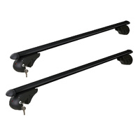 Giantz Universal Car Roof Rack Adjustable Cross Bars 108cm Black
