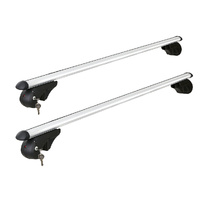 Giantz Universal Car Roof Rack Adjustable Cross Bars 123cm Silver