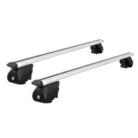 Giantz Universal Car Roof Rack Cross Bars Upgraded Holder 111cm Silver