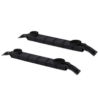 Giantz Soft Car Roof Rack 116cm Kayak Luggage Carrier Black Adjustable