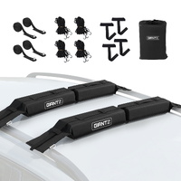 Giantz Universal Soft Roof Rack Kayak SUP 80kg Capacity with Tie Down