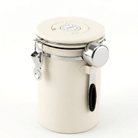 5-Star Chef 1.8L Stainless Steel Coffee Bean Storage Container Coffee Canister