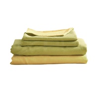 Cosy Club Cotton Bed Sheets Set Single Yellow