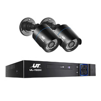 UL TECH 1080P 4CH DVR Security System 2 Bullet Cameras