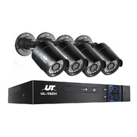 UL TECH 8CH DVR CCTV Security System 4 Bullet Cameras 1080P