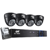 UL TECH CCTV Security System 8CH DVR 4 Dome Cameras 1TB