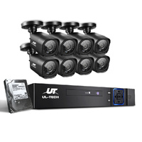 UL-tech 1080P 8CH DVR CCTV System 8 Square Cameras 2TB