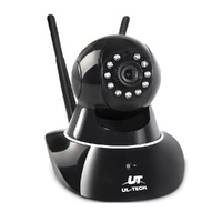 UL TECH 1080P Wireless IP WiFi Security Camera Black