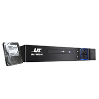 UL TECH 8CH 1080P DVR 5in1 CCTV Video Recorder 4TB Hard Drive
