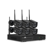 UL TECH Wireless CCTV Security System 8CH NVR 3MP 6 Square Cameras