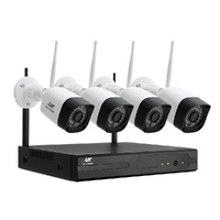 UL-tech Wireless CCTV Security System 8CH NVR 3MP 4 Square Cameras