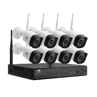 UL-tech Wireless CCTV Security System 8CH NVR 3MP 8 Square Cameras