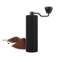 Devanti Manual Coffee Grinder Burr Mill 24 Settings Black