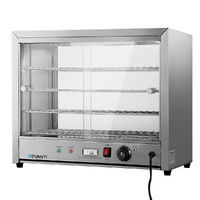 Devanti Commercial Food Warmer Display Cabinet 64cm Silver