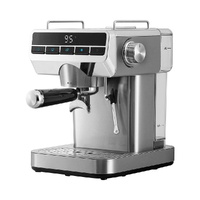 Devanti 20 Bar Espresso Coffee Machine Stainless Steel