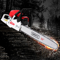 Giantz 74cc Petrol Chainsaw 22" Bar E-Start Tree Pruning