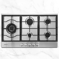 Devanti 90cm 5 Burner Gas Cooktop Silver