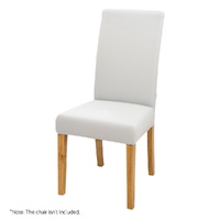 Artiss Spandex Dining Chair Covers 4-Piece White Slipcovers