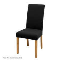 Artiss Spandex Dining Chair Covers 6-Piece Black Slipcovers