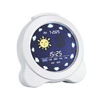 Artiss 3.8" Digital Day Clock Alarm Calendar White LCD Display