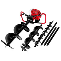 Giantz Post Hole Digger Petrol Motor Extension Auger Bits Kit