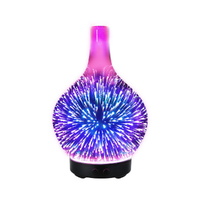 Devanti Ultrasonic Aroma Diffuser 3D Firework Light Humidifier