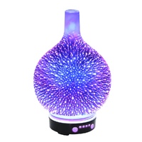 Devanti 100ml 3D Glass Aroma Diffuser Aromatherapy