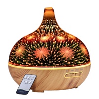 Devanti 400ml 3D Glass Aroma Diffuser Aromatherapy