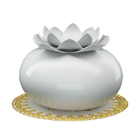 Devanti Lotus Aroma Diffuser Aromatherapy 200ml White