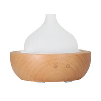 Devanti Glass Wood Ultrasonic Aroma Diffuser LED